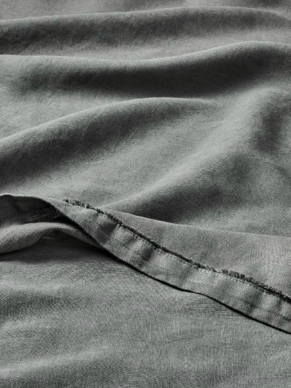 Casaluna Linen Sheet Set Queen 100% Linen Gray Solid Adults Bedroom Rectangular